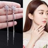 【两对装】防过敏耳钉耳环雪花长款韩版个性学生可爱简约网红耳坠 商品缩略图1