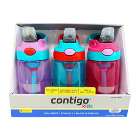 【保税仓】contigo/康迪克 儿童吸管杯女孩款 3*414ml