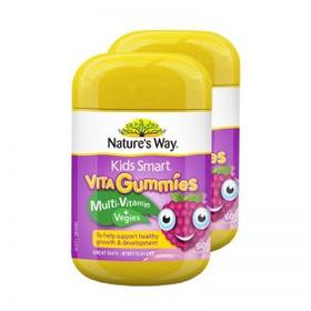 【保税仓】澳大利亚Nature's Way佳思敏 儿童维生素蔬菜营养软糖60粒