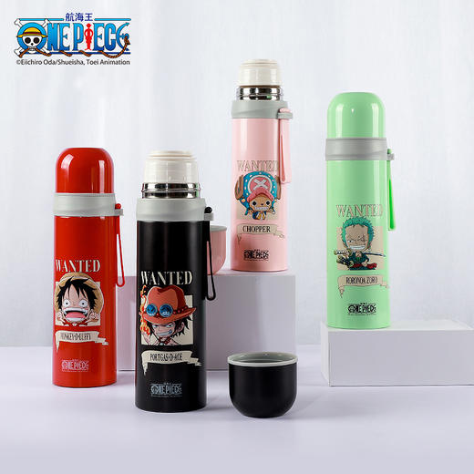 海贼王乔巴弹跳保温杯子弹头系列路飞乔巴保温杯海贼王水杯不锈钢OP8C0501A 商品图1
