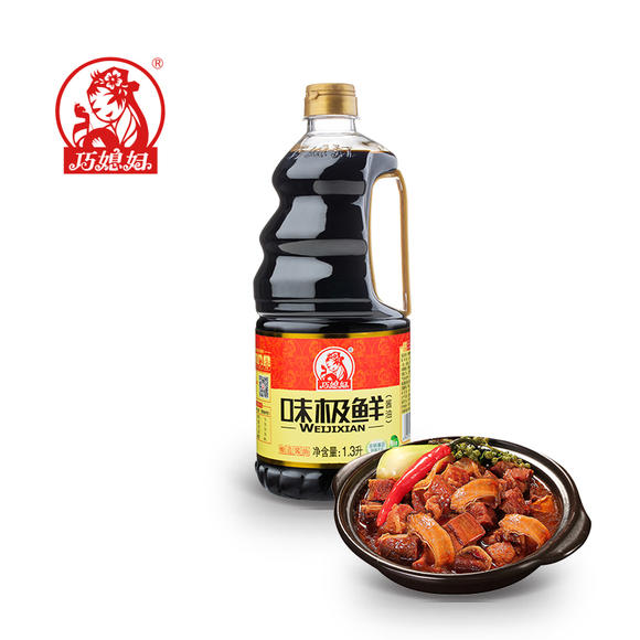 巧媳妇味极鲜酱油生抽桶装特级酱油酿造1.3l*1炒菜凉拌调味酱油