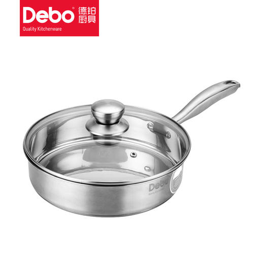 Debo 德铂亚斯不锈钢煎锅平底锅24cm 商品图2