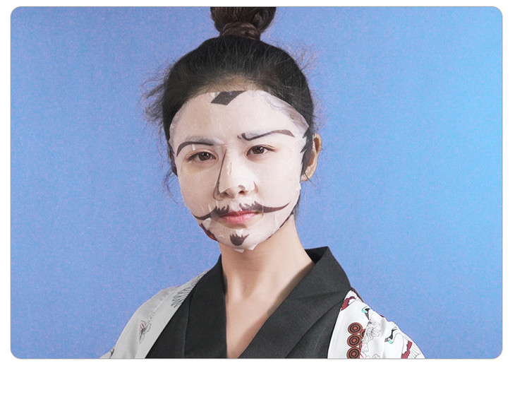 日本pure smile歌姬艺妓脸谱面膜 搞怪蠢萌又补水降温