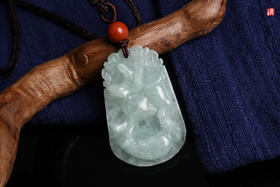 翡翠精雕【羊】生肖牌丨赠证书