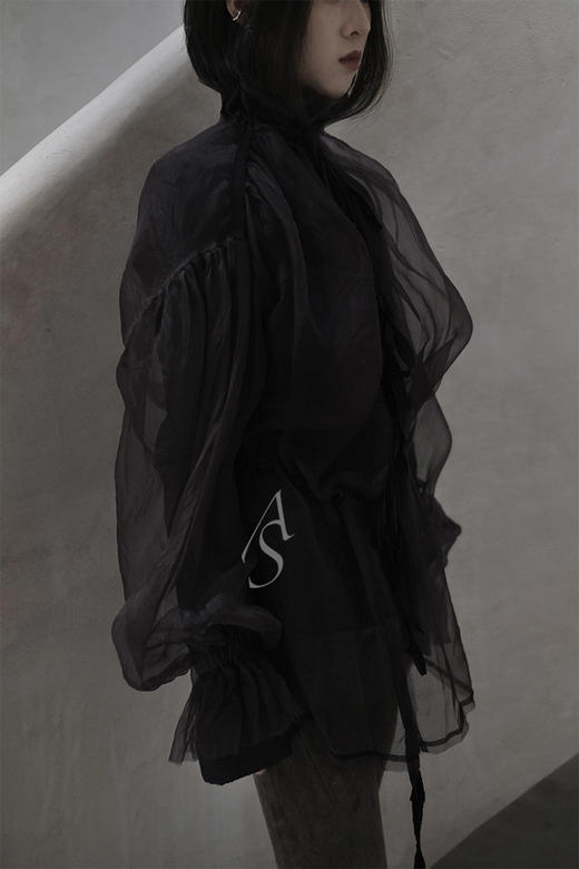 Phaedo  宫廷罩衫棉服 墨紫色/烟粉色 商品图4