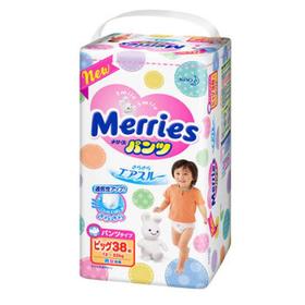 【保税仓】日本花王Merries学步裤/拉拉裤 XL38片（12-22kg）