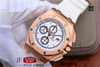 JF爱彼皇家橡树离岸型26408OR.OO.A010CA.01男士腕表。Calibre 3126/3840自动机械机芯（基础机芯上海7750）,44毫米直径,镀18k玫瑰金。顶尖做工。橡胶表带，透底 商品缩略图3