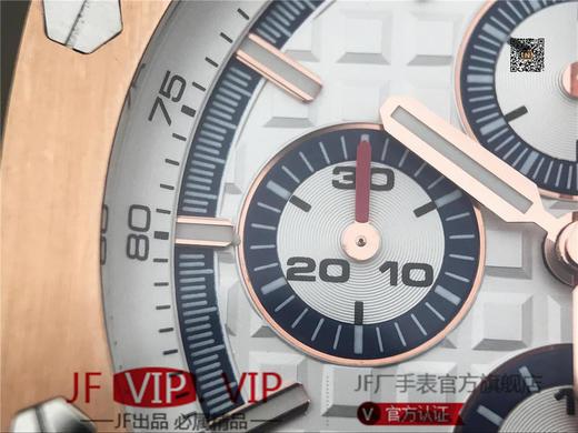 JF爱彼皇家橡树离岸型26408OR.OO.A010CA.01男士腕表。Calibre 3126/3840自动机械机芯（基础机芯上海7750）,44毫米直径,镀18k玫瑰金。顶尖做工。橡胶表带，透底 商品图6