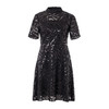 EITIE爱特爱女装夏季新品亮片黑色薄纱透视修身礼服连衣裙5977618 商品缩略图4