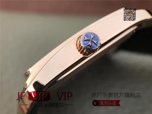 GS江诗丹顿历史名作系列86300款 光泽亮丽的方形外壳，内衬简洁的麦穗面盘，搭配意大利小牛皮表，最大限度还原正品的艺术感官。 商品图8