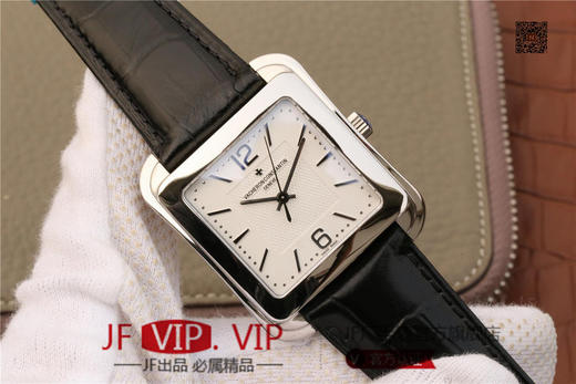 GS江诗丹顿历史名作系列86300款 光泽亮丽的方形外壳，内衬简洁的麦穗面盘，搭配意大利小牛皮表，最大限度还原正品的艺术感官。 商品图1
