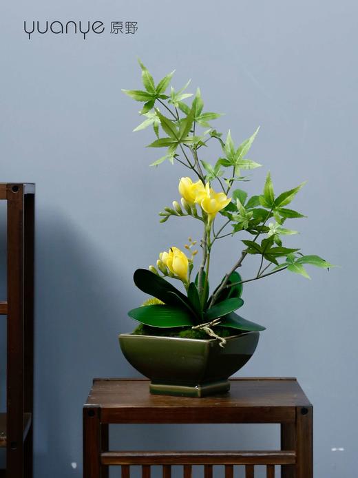 新中式禅意仿真花摆件高档餐桌茶几花艺摆设装饰绢花室内客厅假花 商品图1