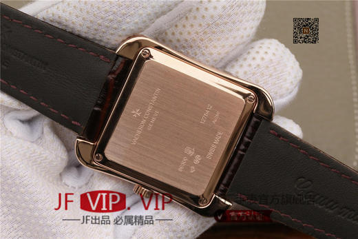 GS江诗丹顿历史名作系列86300款 光泽亮丽的方形外壳，内衬简洁的麦穗面盘，搭配意大利小牛皮表，最大限度还原正品的艺术感官。 商品图10