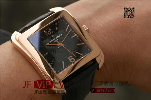 GS江诗丹顿历史名作系列86300款 光泽亮丽的方形外壳，内衬简洁的麦穗面盘，搭配意大利小牛皮表，最大限度还原正品的艺术感官。 商品图13