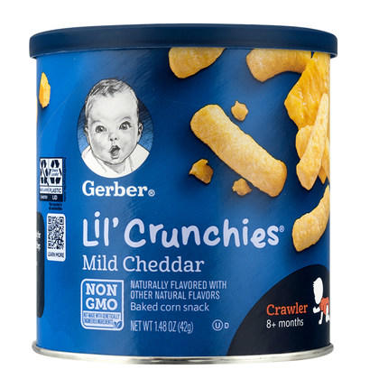 【保税仓】美国Gerber嘉宝切达奶酪玉米味手指泡芙42g【新老包装随机发货】 商品图0