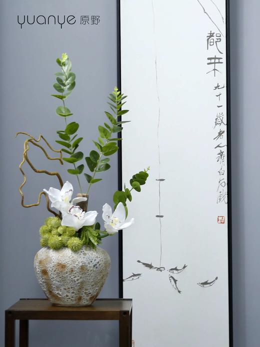 新中式禅意仿真花摆件高档餐桌茶几花艺摆设装饰绢花室内客厅假花 商品图4