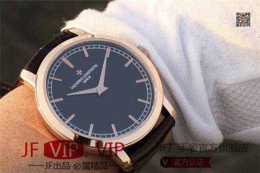 TW江诗丹顿传承系列81578腕表，采用Cal.1120 超薄自动上弦腕表，摆陀采用主体镂空边缘挂21K黄金边的做法 商品图9