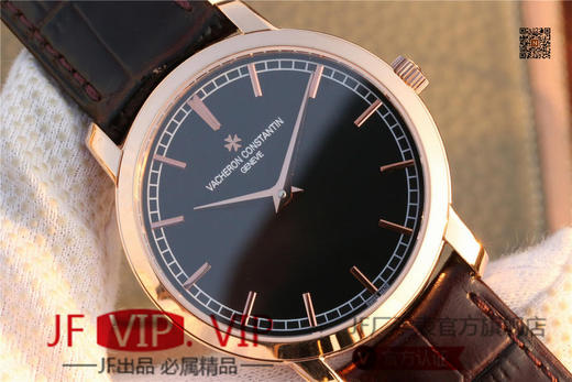 TW江诗丹顿传承系列81578腕表，采用Cal.1120 超薄自动上弦腕表，摆陀采用主体镂空边缘挂21K黄金边的做法 商品图3