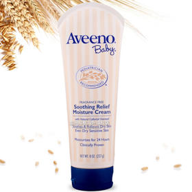艾维诺 Aveeno 婴幼儿天然燕麦舒缓减压保湿霜 干燥敏感肌肤适用 美国 226g