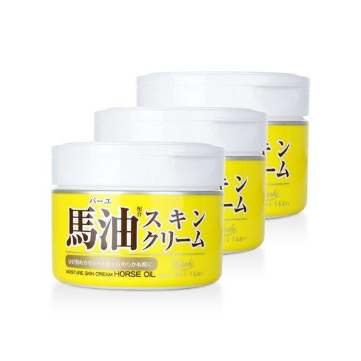 【保税仓】日本Loshi 北海道马油身体霜 圆罐装 220g 商品图0