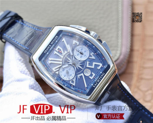 ABF法兰克穆勒 V45蓝色遊艇  44x54 mm。男士腕表，皮表带，自动机械机芯，密底。 商品图2