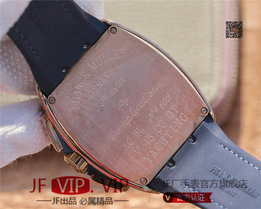 ABF法兰克穆勒 V45蓝色遊艇  44x54 mm。男士腕表，皮表带，自动机械机芯，密底。 商品图6