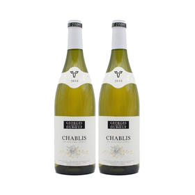 好事成双 双支特惠装 乔治杜博夫夏布利白葡萄酒 Georges Duboeuf Chablis 750ml*2