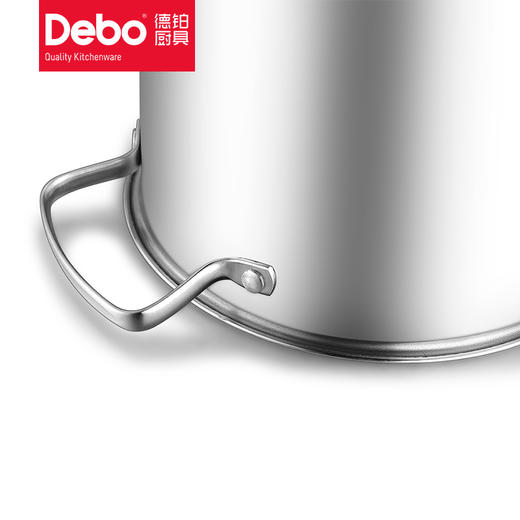Debo 德铂布莱特汤锅深锅24cm304不锈钢三层复底不沾底大容量密封强明火电磁炉通用 商品图1