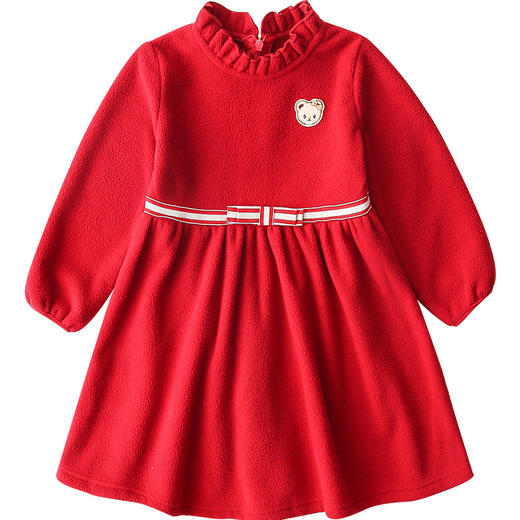 笛莎童装女童连衣裙2019秋季新款中大童衣服小女孩儿童印花连衣裙 商品图4