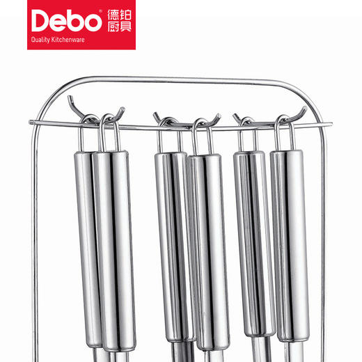 Debo 德铂伊托堡厨房烹饪用具七件套不锈钢锅铲汤勺漏勺饭勺 商品图3