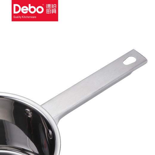Debo 德铂塔勒不锈钢奶锅16cm复合底电磁炉燃气灶通用DEP-307 商品图4