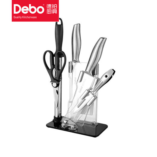 德铂 Debo 德斯洛厨房刀具六件套装不锈钢菜刀水果切片刀 商品图1