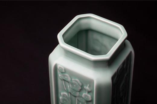 青瓷四方梅花签筒 商品图4