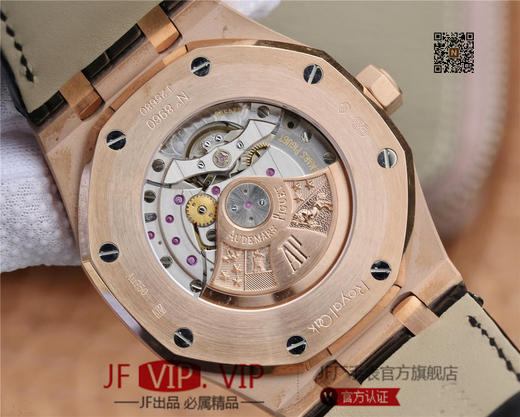 OM爱彼皇家橡树15400系列 原版1-1开模。男士腕表，皮表带，自动机械机芯，透底。 商品图7