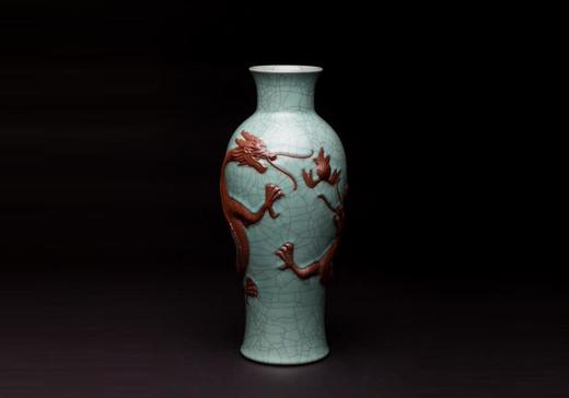 仿哥窑铁龙瓶 商品图0