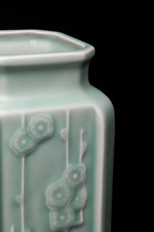 青瓷四方梅花签筒 商品图5