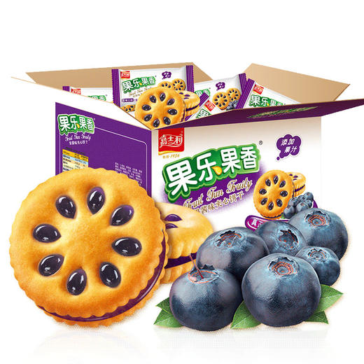嘉士利果乐果香果酱夹心饼干1.05kg 商品图1