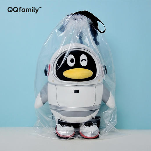 QQfamily QQ20周年-太空鹅毛绒玩具公仔 商品图0