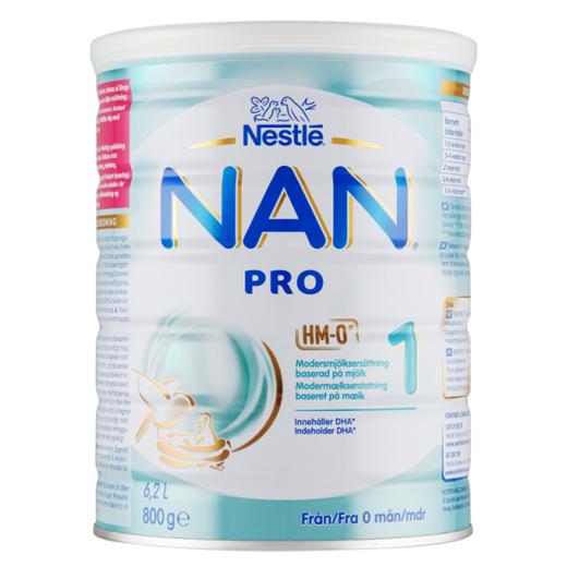 【保税仓】丹麦本土Nestle雀巢NAN pro1能恩婴儿奶粉1段 800g 商品图0