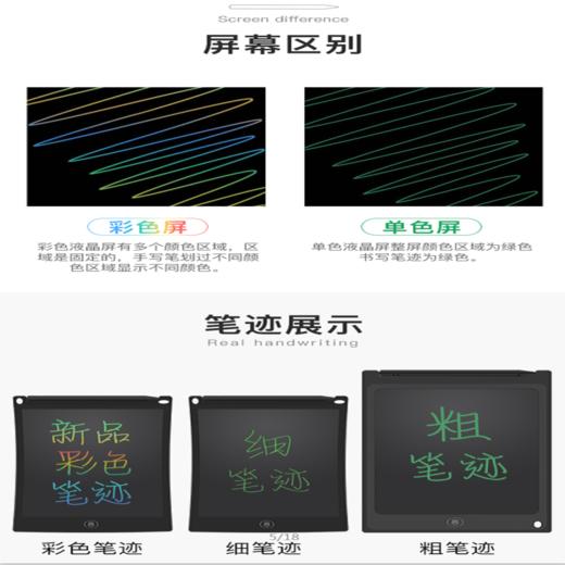 液晶手写板儿童涂鸦绘画板 智能写字板素描小黑板 商品图1