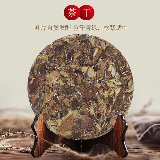 【真正荒野茶】元正荒山白牡丹福鼎老白茶饼茶叶2017太姥山产250g 商品图3
