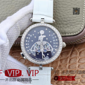 GP梵克雅宝诗意复杂功能系列—舞动的天使，珐琅工艺裙䙓，圈口镶嵌47粒施华洛世奇，字面小人纯银打造！