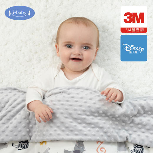 i-baby迪士尼婴儿夹棉被3M新雪丽保暖被宝宝冬季被 商品图0