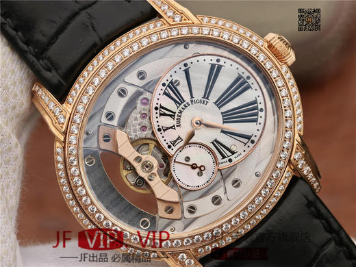 V9爱bi千禧系列15350款男装腕表镶钻系列，一款上手才知道靓的耐看型手表。V9不惜重金原装开模，逐个零件开模原装4101机芯 商品图3