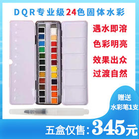 DQR 24色专业级固体水彩