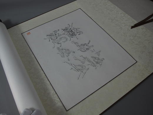 【文创】原拓挂轴汉代人物奔马WG005 商品图4