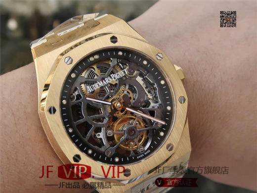 爱彼V2升级版皇家橡树26518真陀飞轮男士腕表。这是一项对精度密要求极其严苛的高级制表工艺，丝毫分差都可能会影响机芯的走时精度或防震效果 商品图10