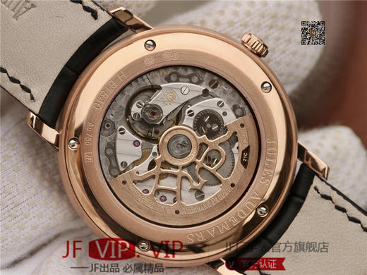 WF爱彼1570 OR.oo2CR.01超薄腕表39mm，在整体约4.2mm的厚度中，这款超薄腕表采用了进口9015Top改装2120机芯，具有独特的精准、靠的卓越性能，最为精美的是玫瑰金镂空自动陀 商品图7