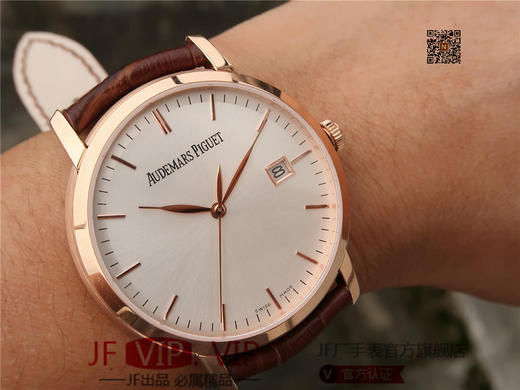 WF爱彼1570 OR.oo2CR.01超薄腕表39mm，在整体约4.2mm的厚度中，这款超薄腕表采用了进口9015Top改装2120机芯 商品图9