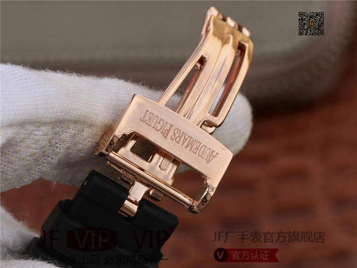 爱彼皇家橡树15400橡胶系列，搭载订制版超薄9015改Cal．3120全自动机芯，原版ap格子纹表盘，双面蓝宝石玻璃，进口橡胶表带，原装折叠表扣，佩戴舒适柔软 使用寿命更长 商品图9